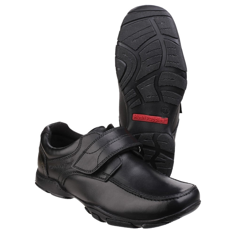 Black Freddy Single Fit Senior School Shoes