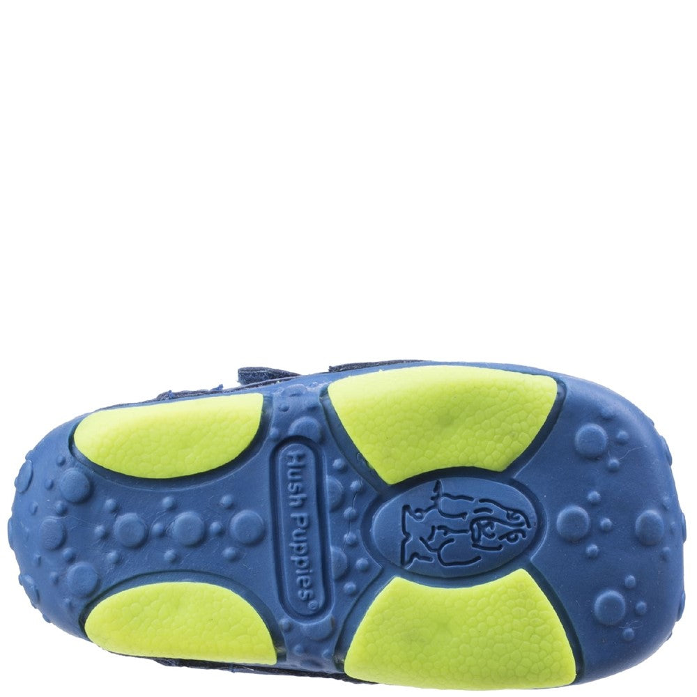 BOYS SUMMER Blue Hush Puppies Harry Touch Fastening Trainer