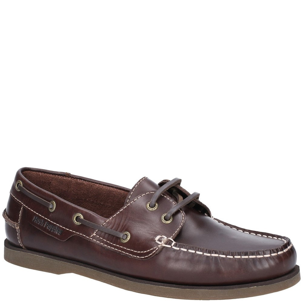 Slip On Mens Summer Brown Hush Puppies Henry Boat Shoe