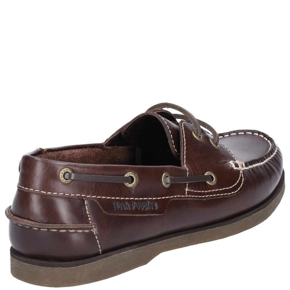 Slip On Mens Summer Brown Hush Puppies Henry Boat Shoe