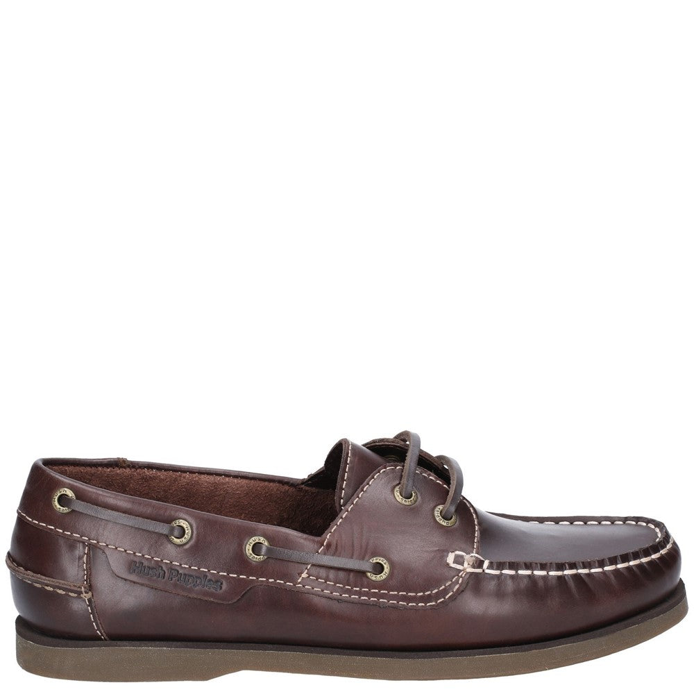 Slip On Mens Summer Brown Hush Puppies Henry Boat Shoe