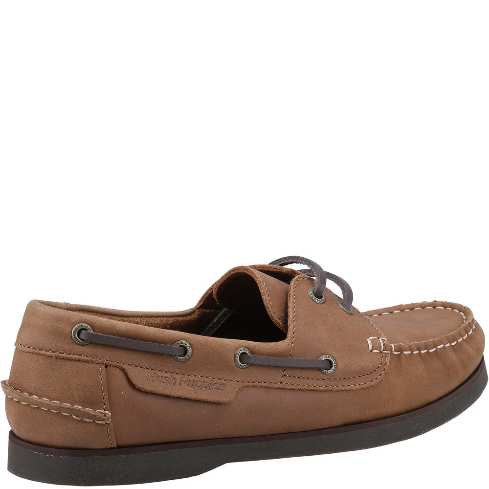 Slip On Mens Summer Tan Hush Puppies Henry Boat Shoe