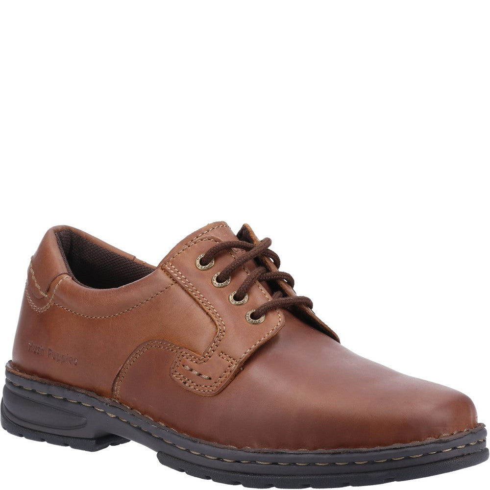 Mens Classic Lace Shoes Brown Hush Puppies Outlaw II Shoe