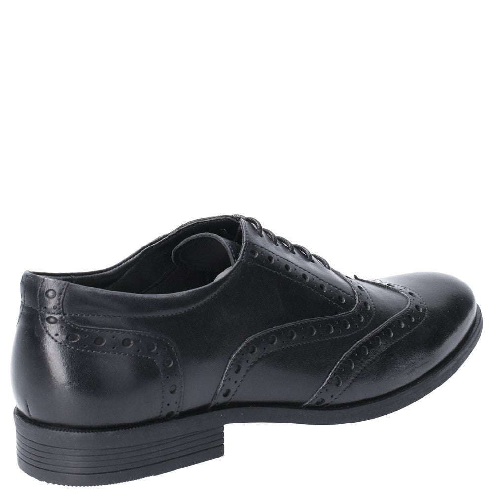 Mens Hush Puppies Black Oaken Brogue Shoe Hush Puppies UK