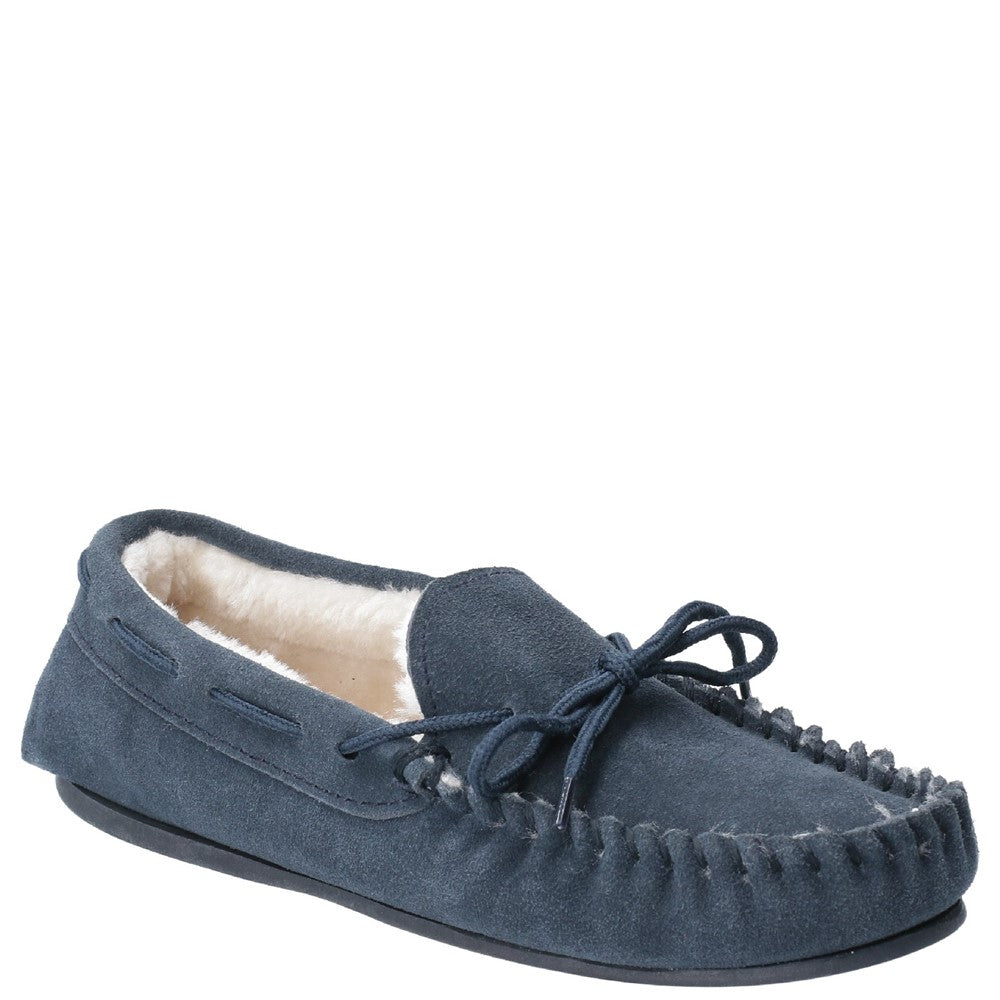 Classic Ladies Slippers Navy Hush Puppies Allie Slipper