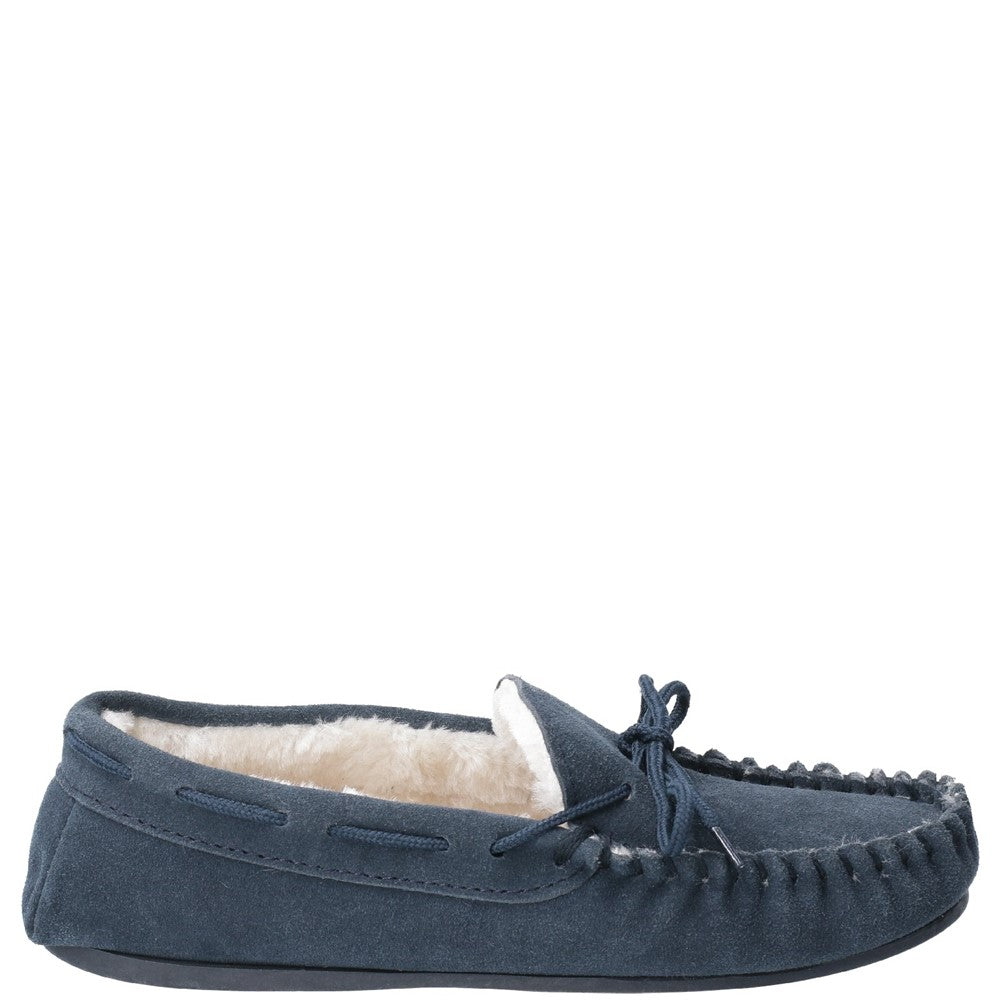 Classic Ladies Slippers Navy Hush Puppies Allie Slipper