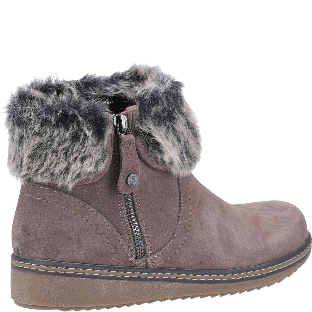 Ladies Ankle Boots Grey Hush Puppies Penny Zip Ankle Boot