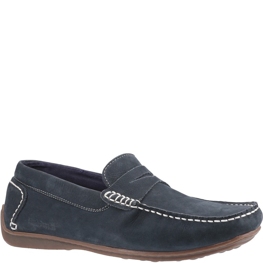 Slip On Mens Summer Navy Hush Puppies Roscoe Shoe