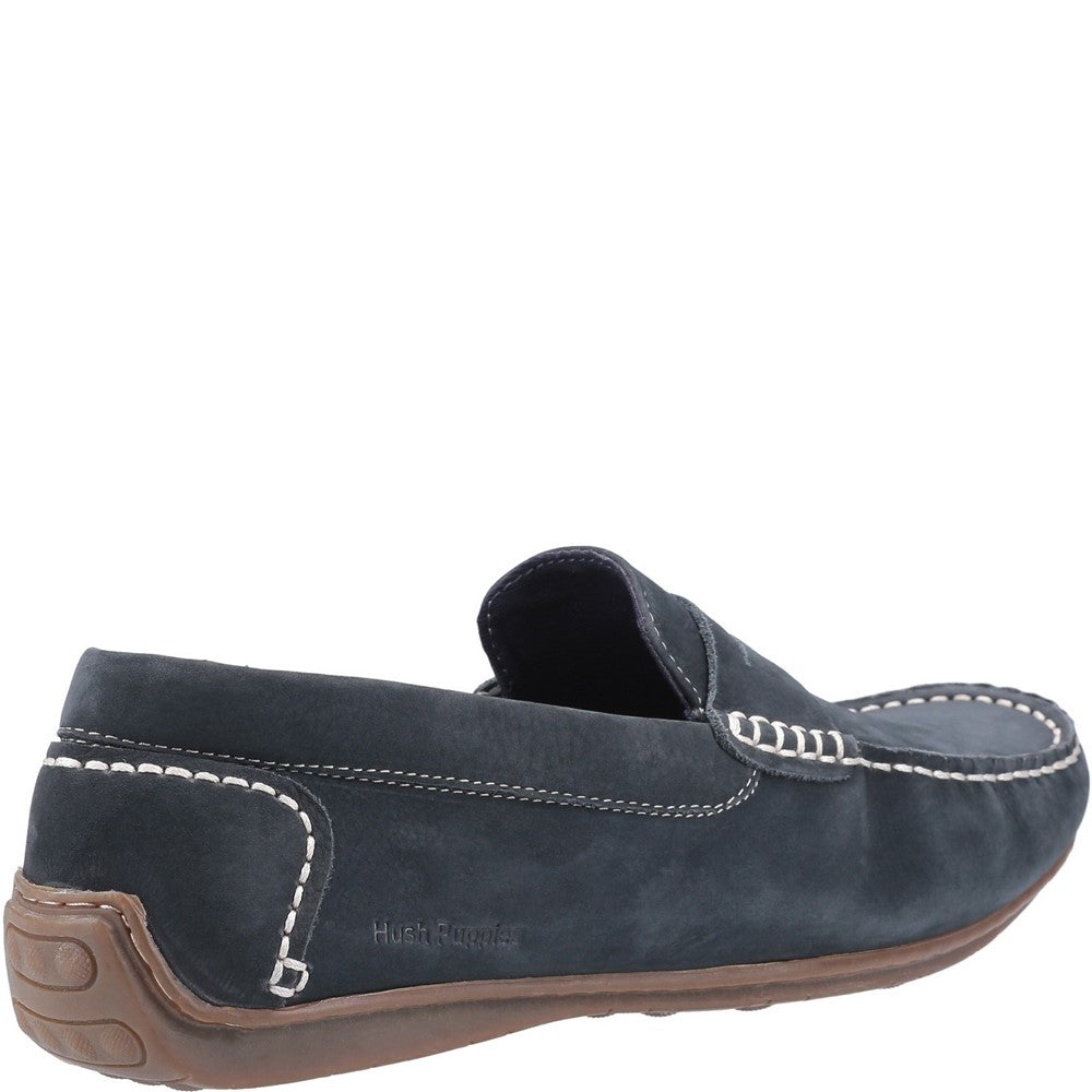 Slip On Mens Summer Navy Hush Puppies Roscoe Shoe