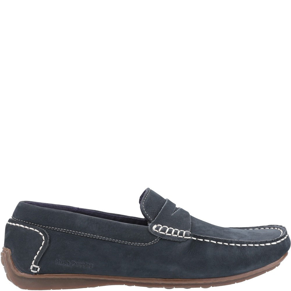 Slip On Mens Summer Navy Hush Puppies Roscoe Shoe