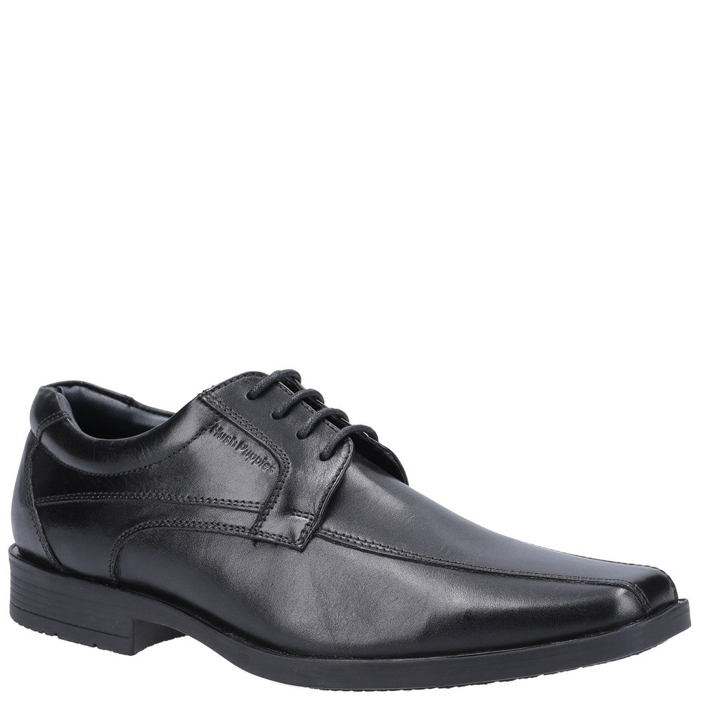 Mens Formal Lace Up Shoes Black Hush Puppies Brandon Shoe