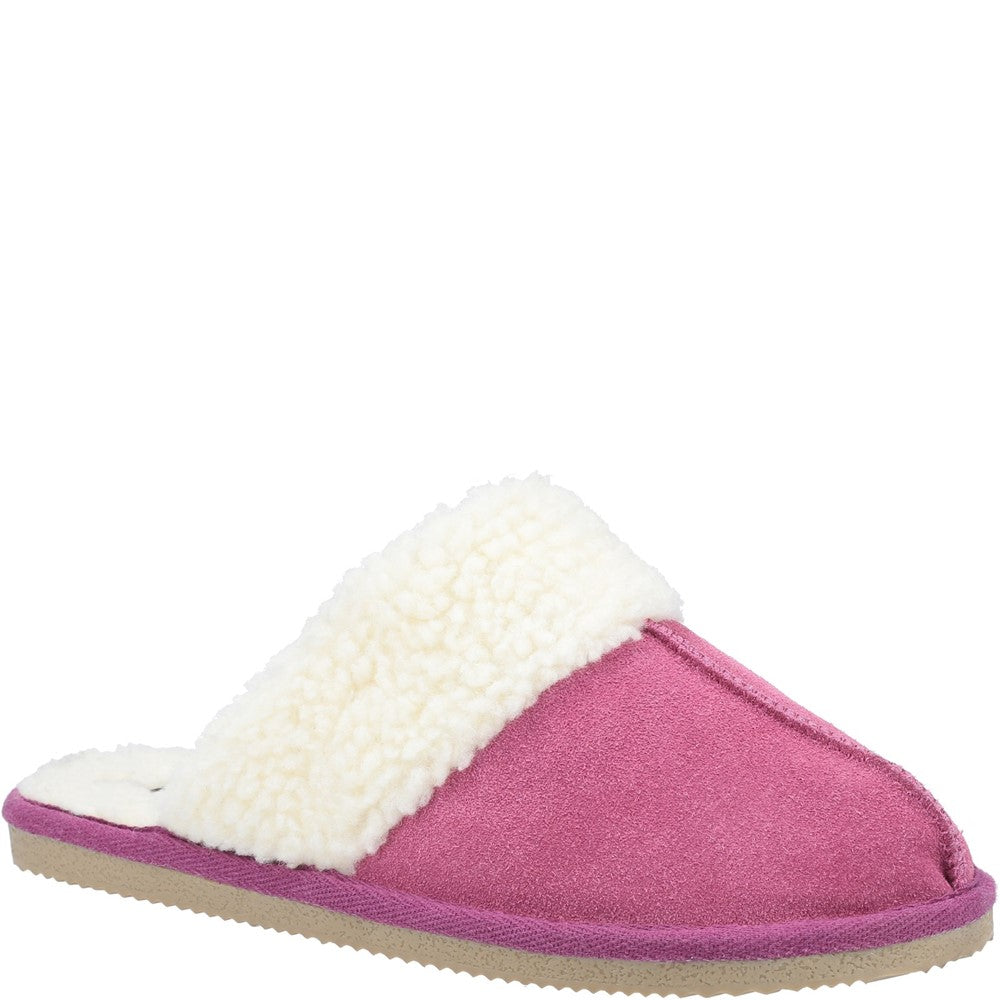 Classic Ladies Slippers Pink Hush Puppies Arianna Mule Slippers
