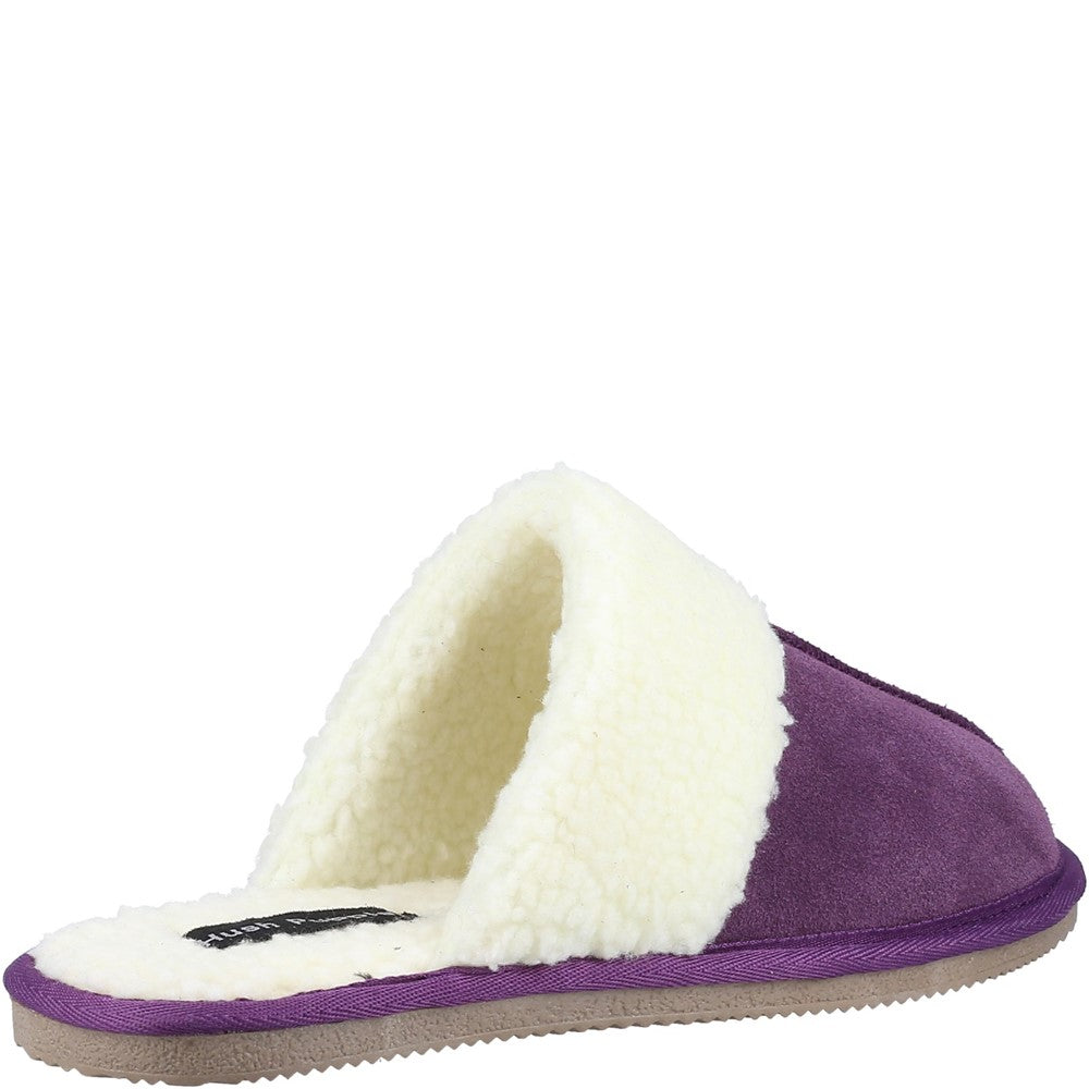 Classic Ladies Slippers Purple Hush Puppies Arianna Mule Slippers