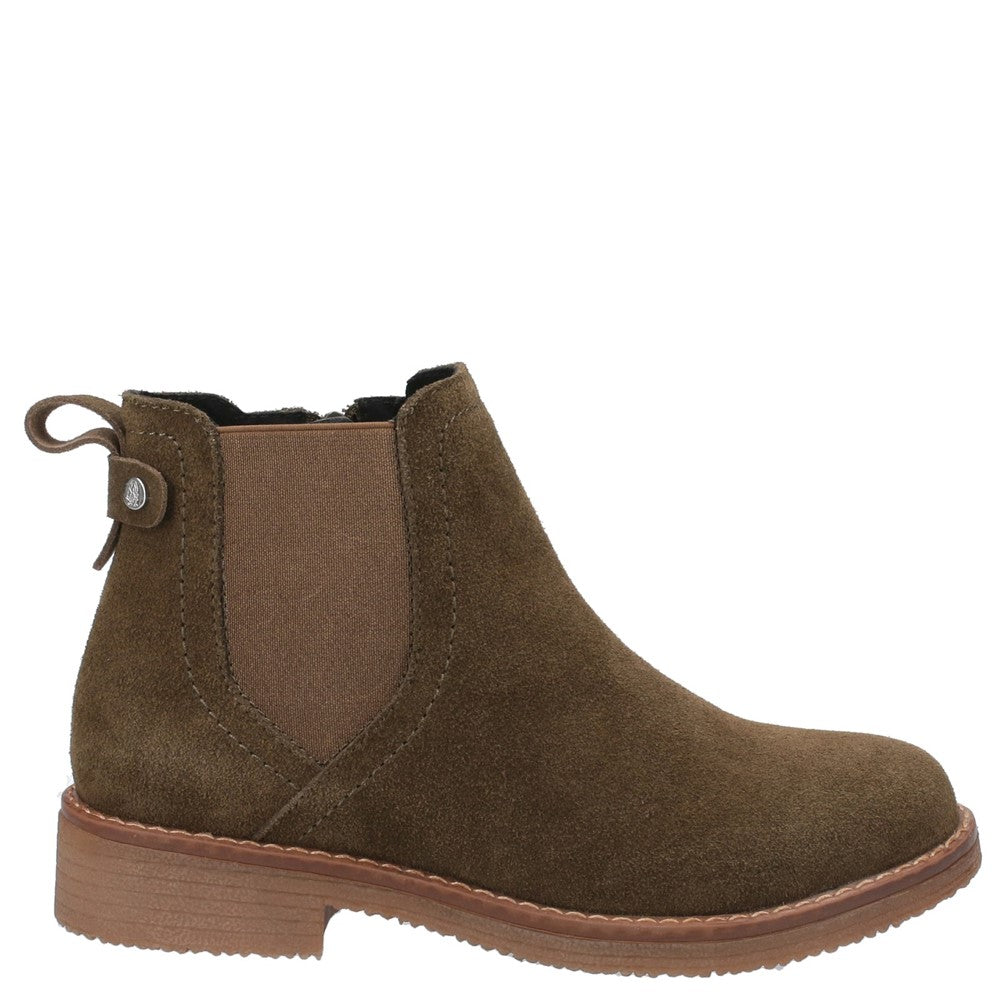 Ladies Ankle Boots Khaki Hush Puppies Maddy Ladies Ankle Boots