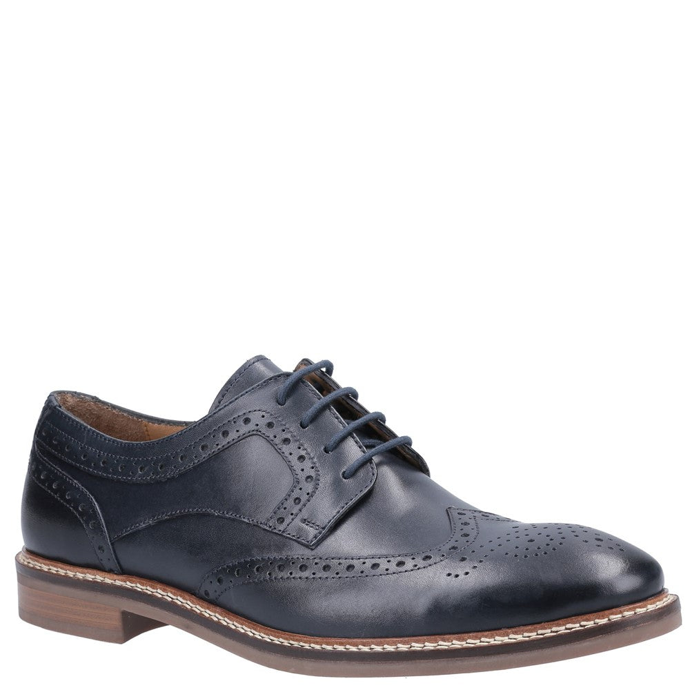 Mens Formal Lace Up Shoes Navy Hush Puppies Bryson Lace Shoes