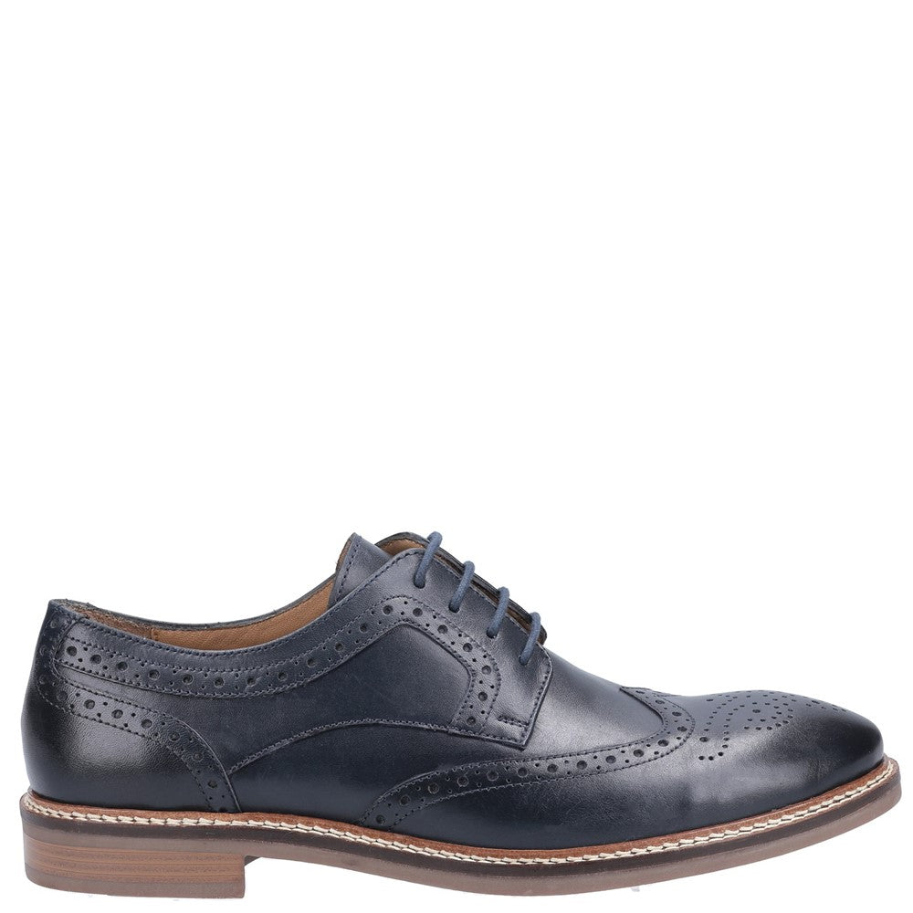 Mens Formal Lace Up Shoes Navy Hush Puppies Bryson Lace Shoes