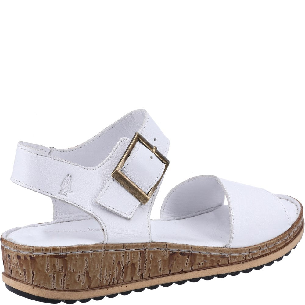 Hush puppies white sandals best sale