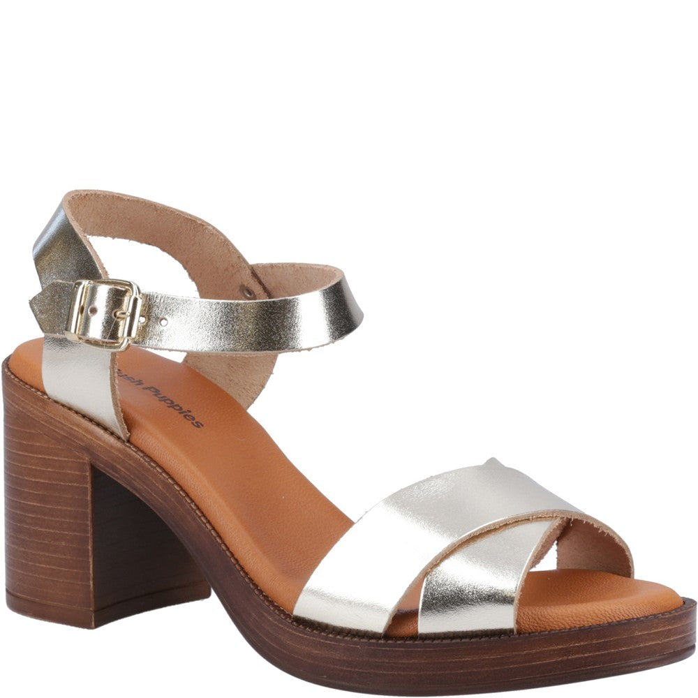 Womens Hush Puppies Gold Georgia Sandal Hush Puppies UK