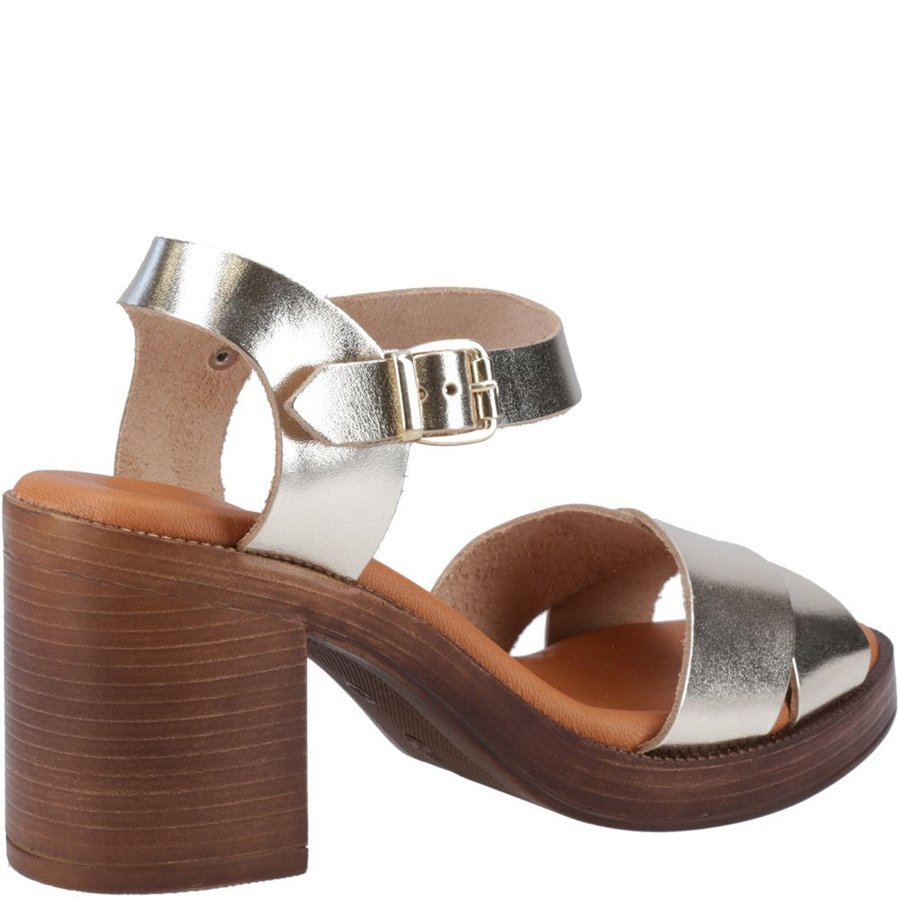 Hush puppies gold sandals hotsell