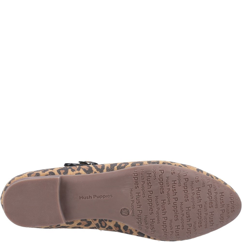 Ballerinas Leopard Print Hush Puppies Melissa Strap Shoe