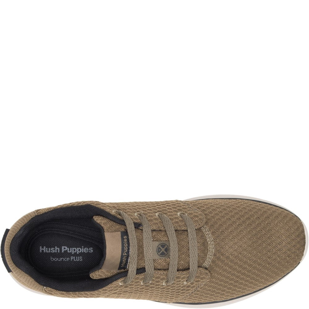 Mens Sports Olive Hush Puppies Good Shoe Lace