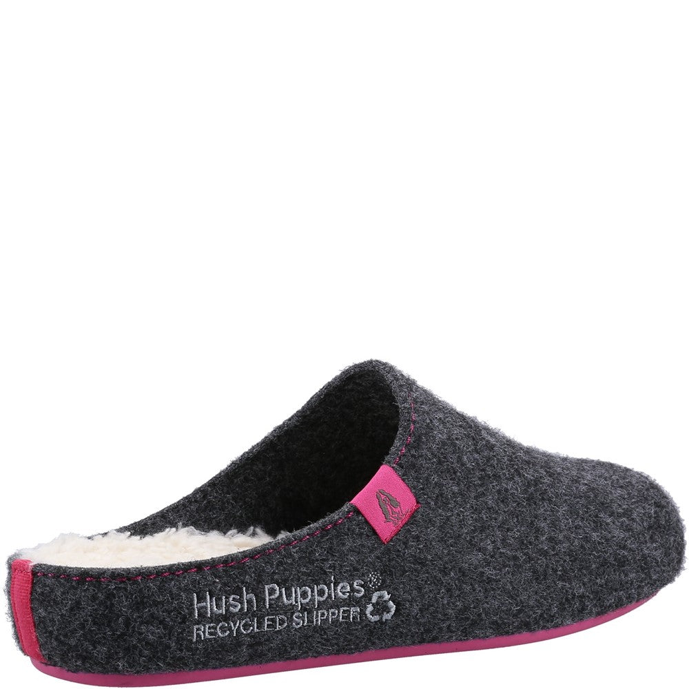 Classic Ladies Slippers Charcoal Hush Puppies The Good Slipper