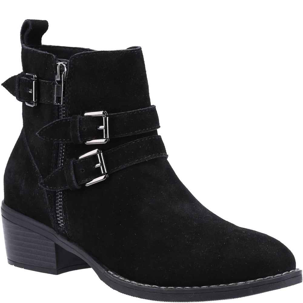 Ladies Ankle Boots Black Hush Puppies Jenna Ankle Boot