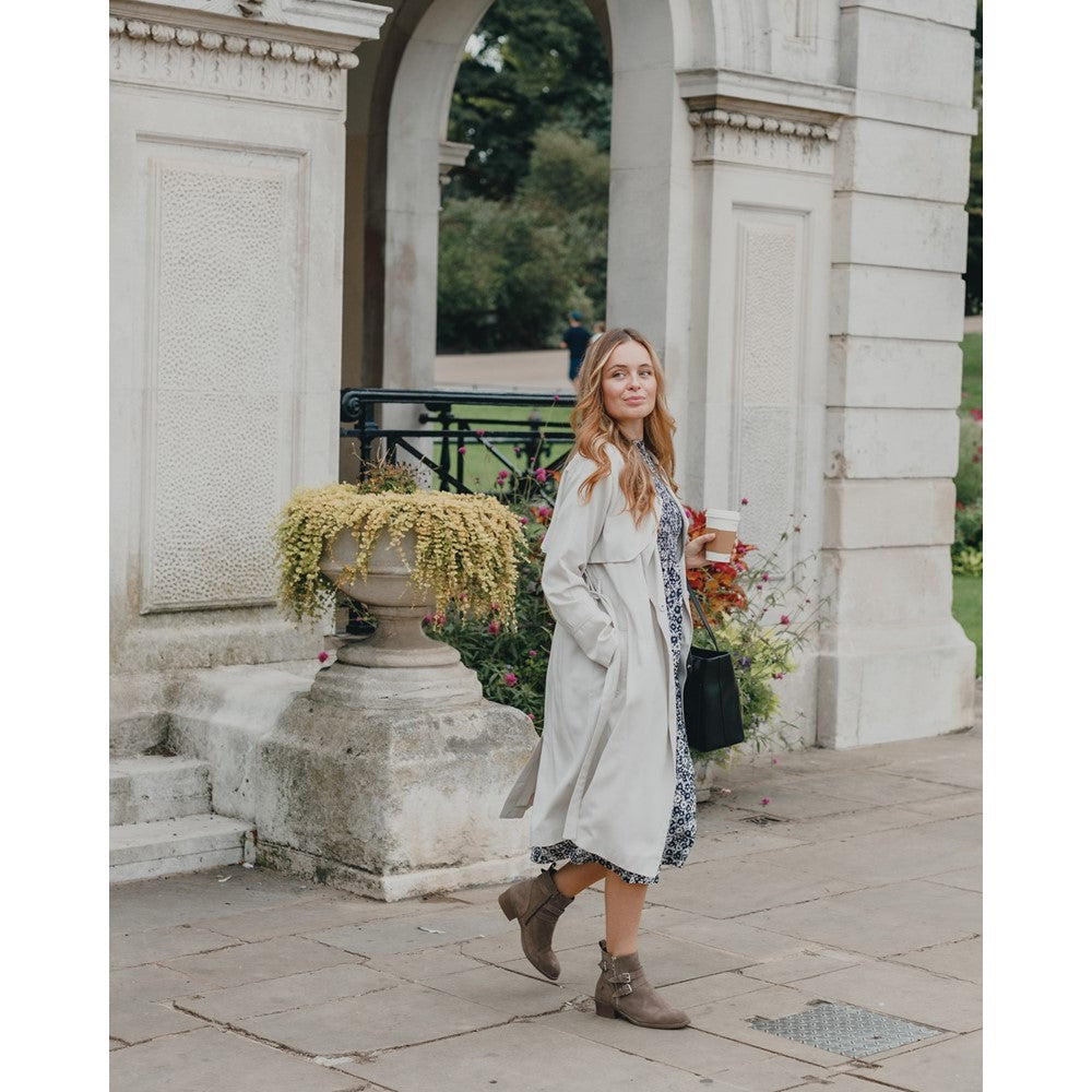 Ladies Ankle Boots Taupe Hush Puppies Jenna Ankle Boot