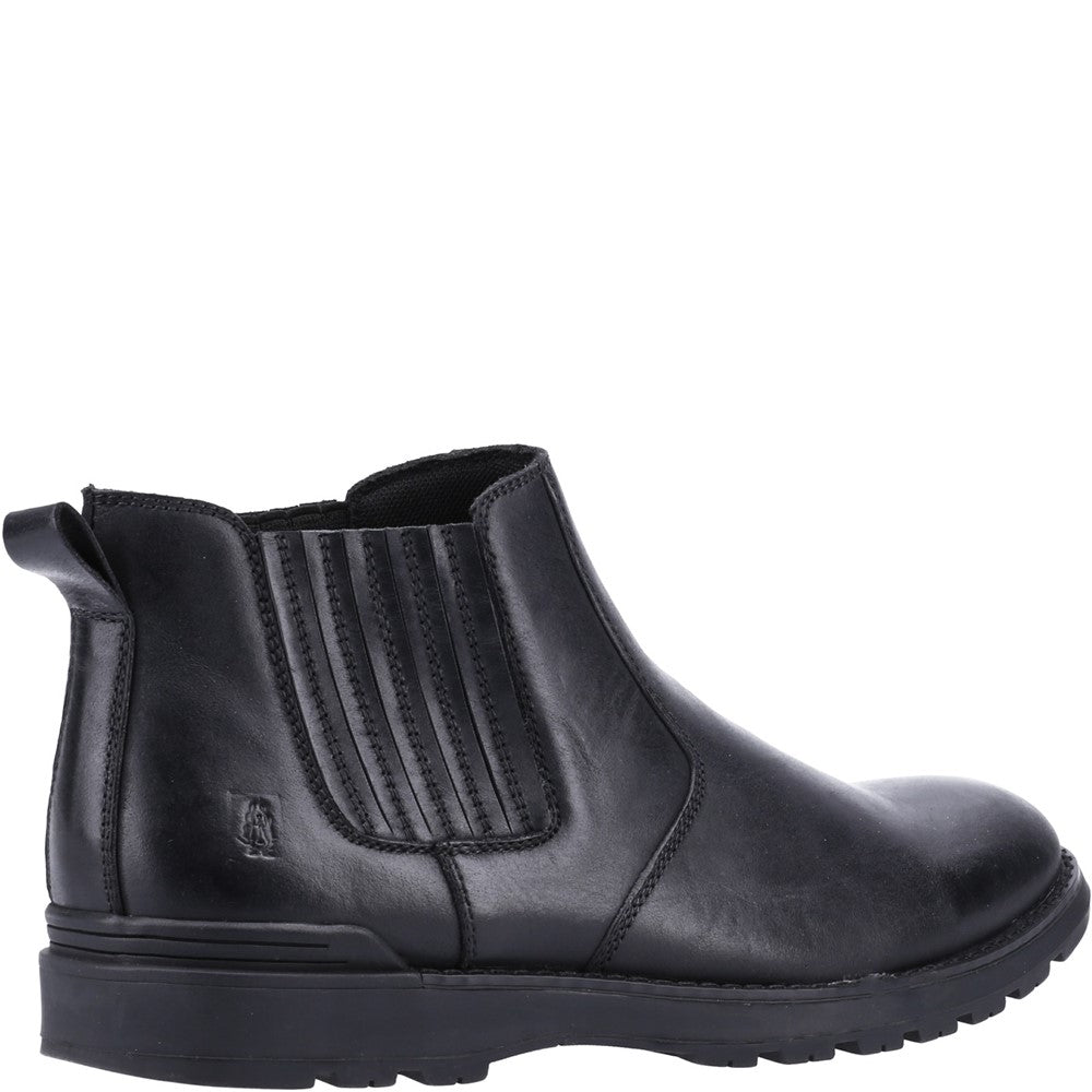 Mens Boots Black Hush Puppies Gary Chelsea Boot