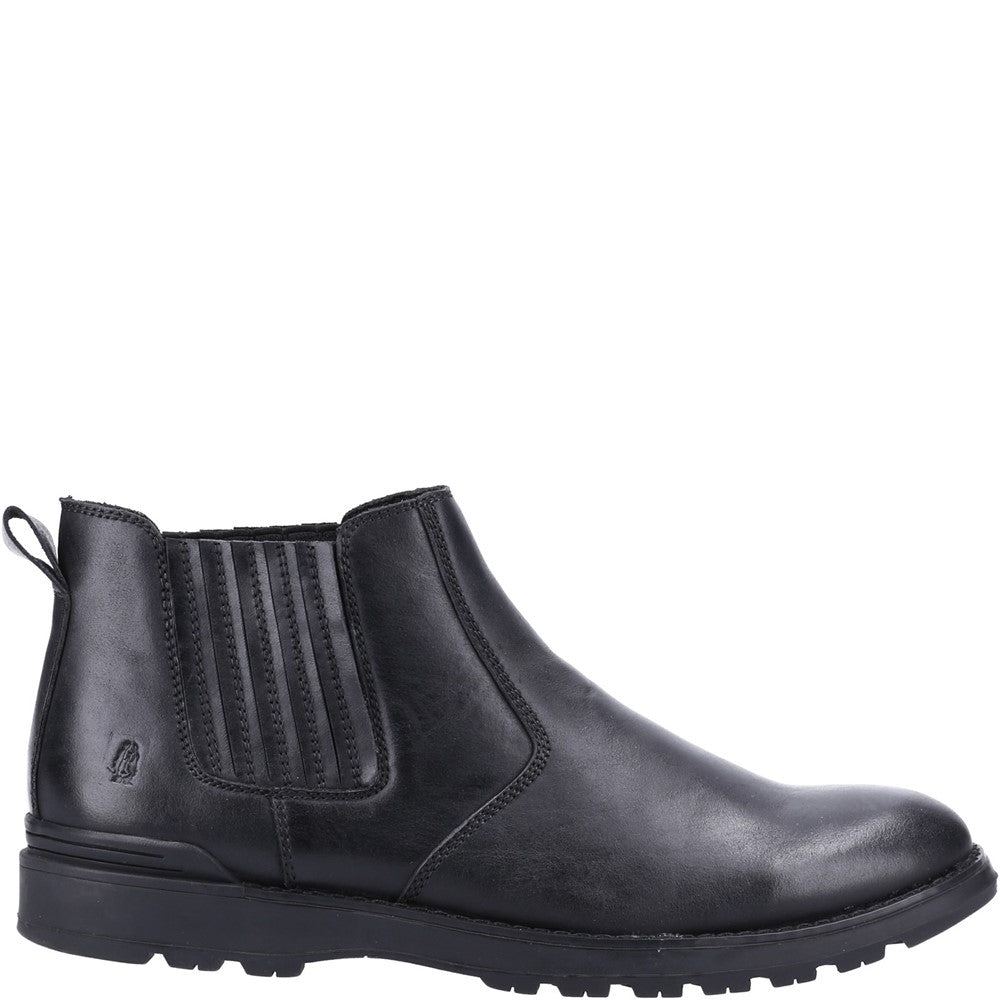 Mens Boots Black Hush Puppies Gary Chelsea Boot