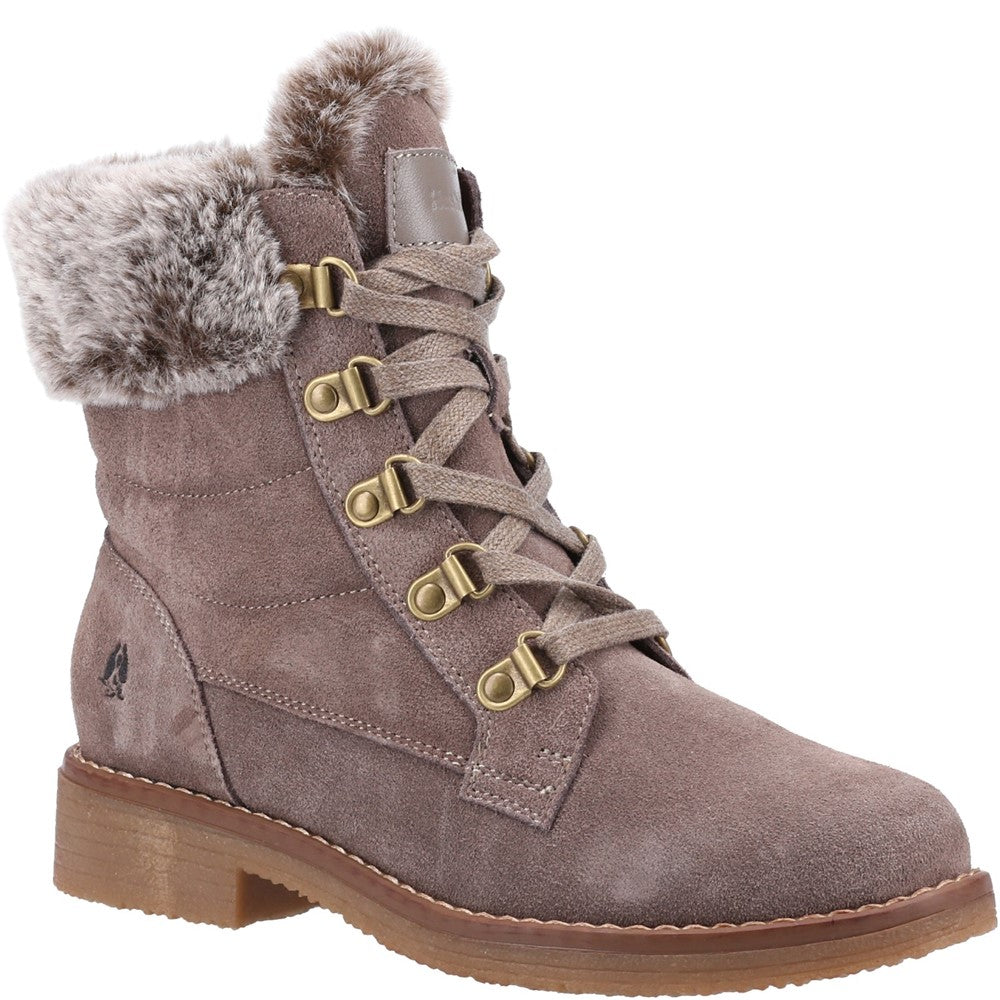 Ladies Ankle Boots Taupe Hush Puppies Florence Mid Boot