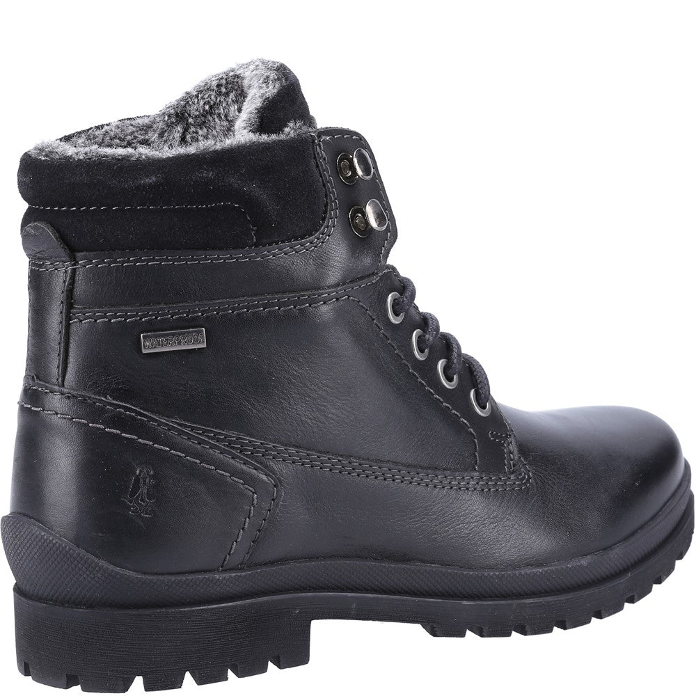 Ladies Ankle Boots Black Hush Puppies Annay Mid Boots