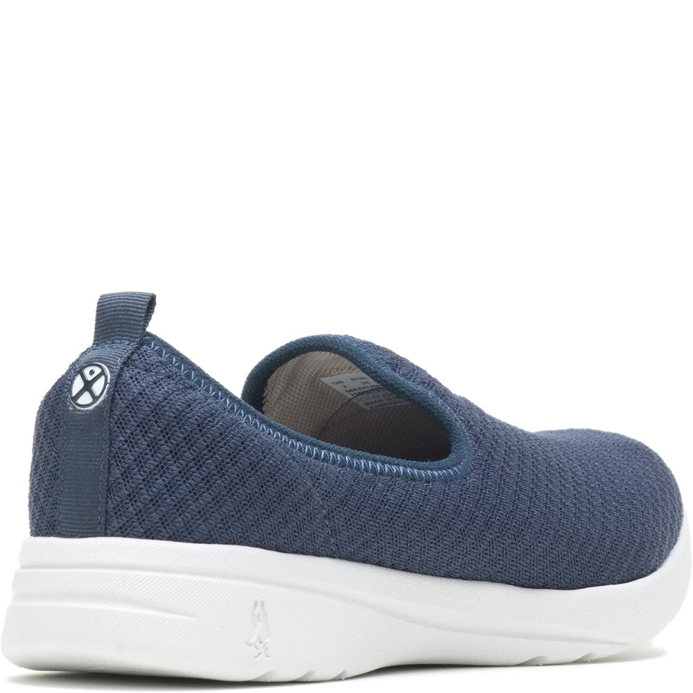 Ladies Sports Navy/White Hush Puppies Good Shoe Slip On