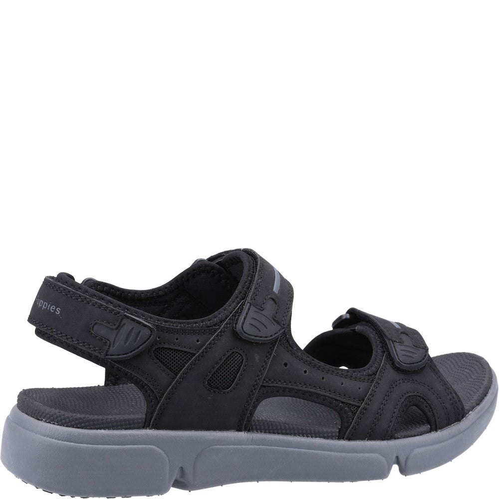 Sandal Mens Summer Black Hush Puppies Castro Sandal