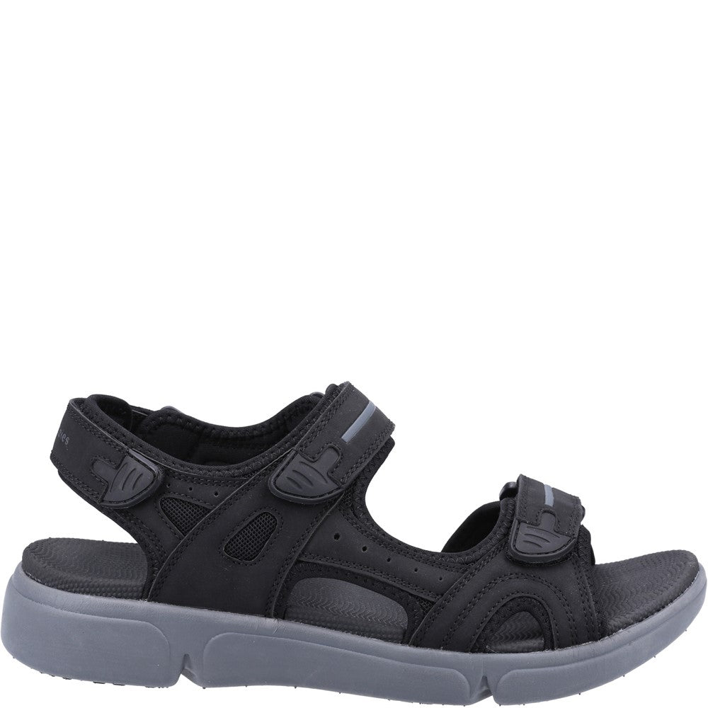 Sandal Mens Summer Black Hush Puppies Castro Sandal