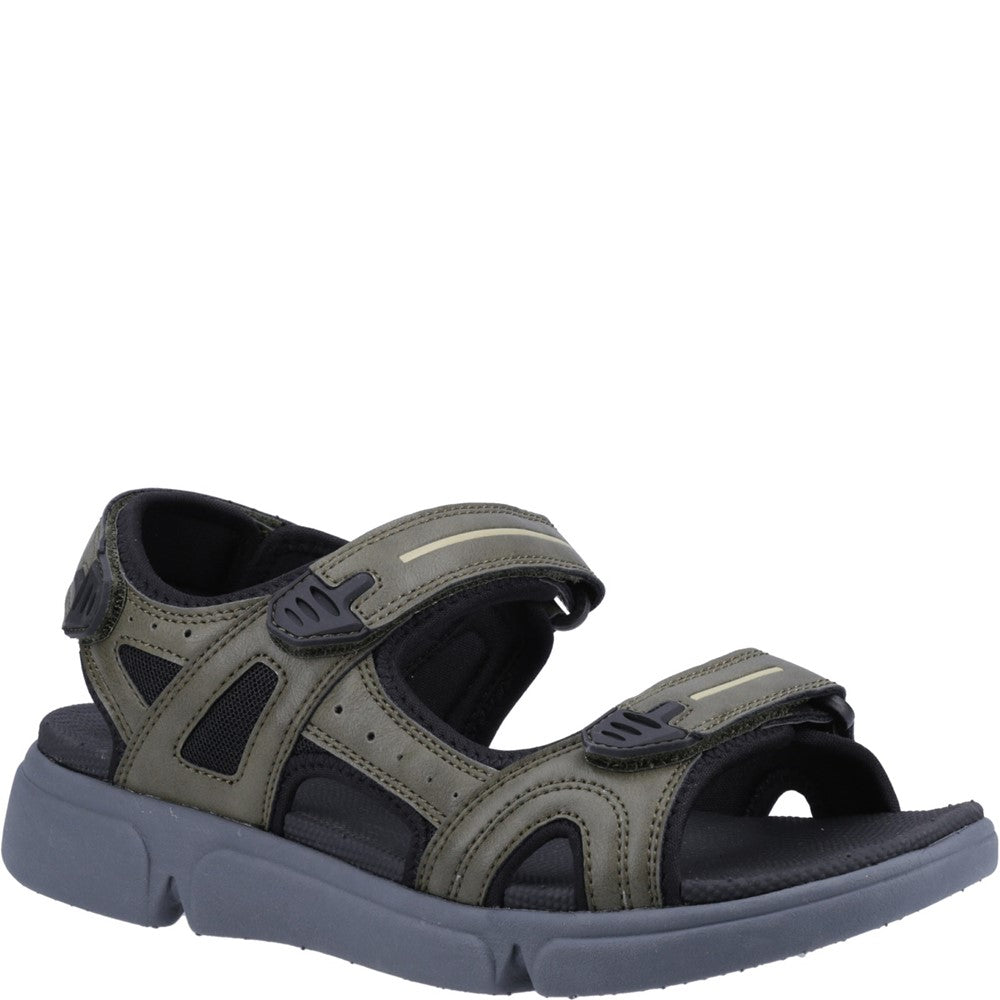 Sandal Mens Summer Khaki Hush Puppies Castro Sandal