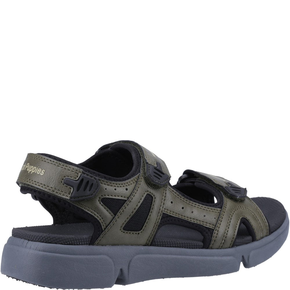 Sandal Mens Summer Khaki Hush Puppies Castro Sandal