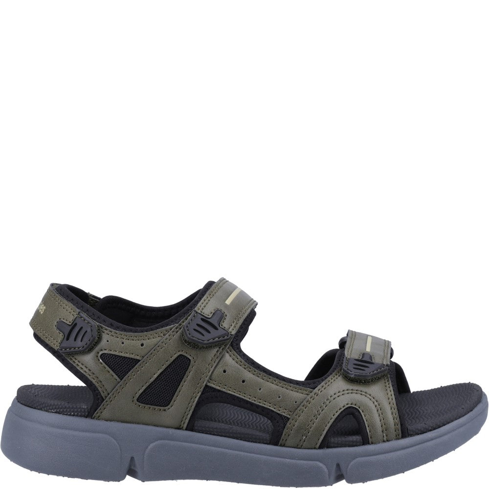 Sandal Mens Summer Khaki Hush Puppies Castro Sandal