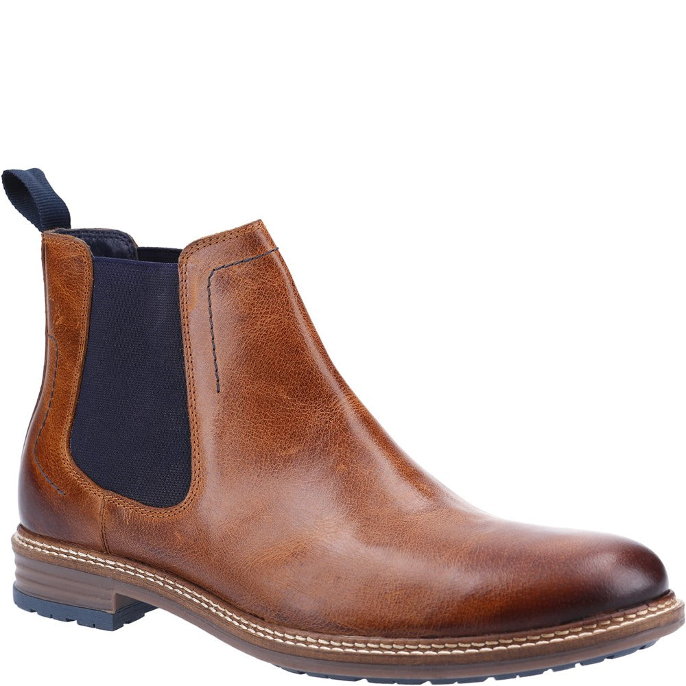 Mens Boots Tan Hush Puppies Justin Chelsea Boot