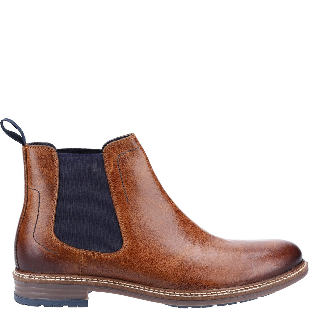 Mens Boots Tan Hush Puppies Justin Chelsea Boot