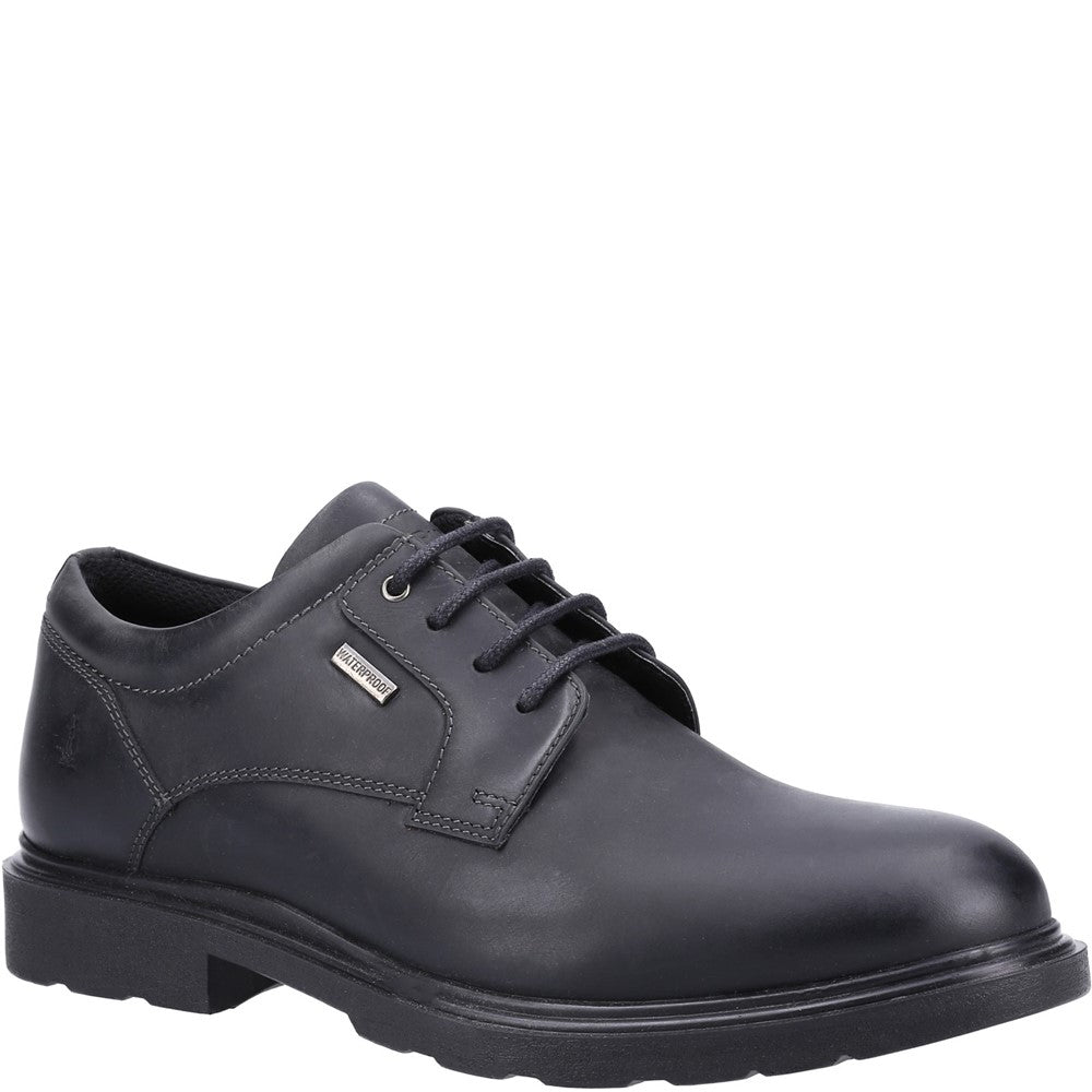 Lace Mens Summer Black Hush Puppies Pearce Shoe