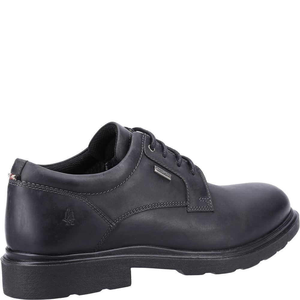 Lace Mens Summer Black Hush Puppies Pearce Shoe