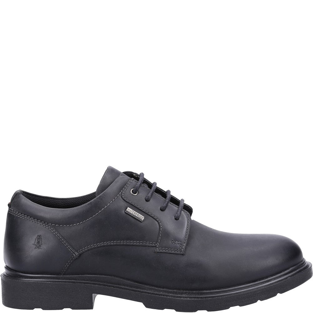 Lace Mens Summer Black Hush Puppies Pearce Shoe