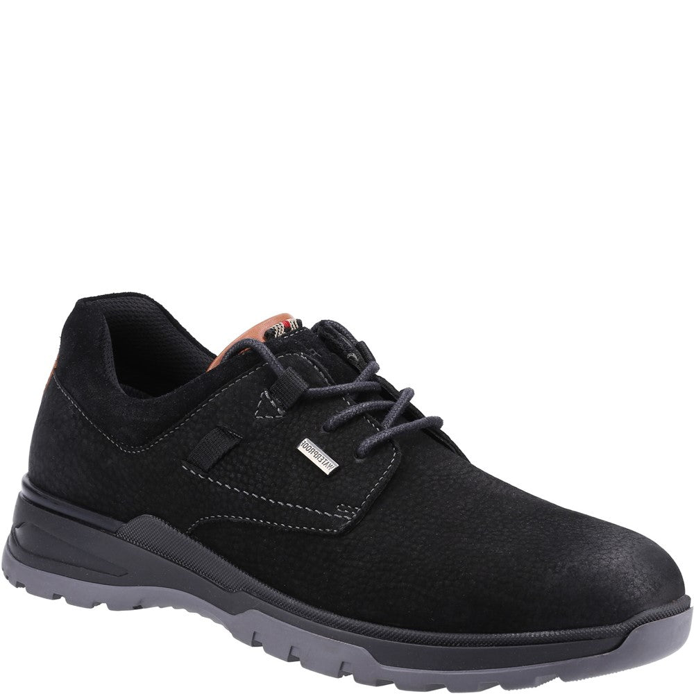 Lace Mens Summer Black Nubuck Hush Puppies Pele Shoe