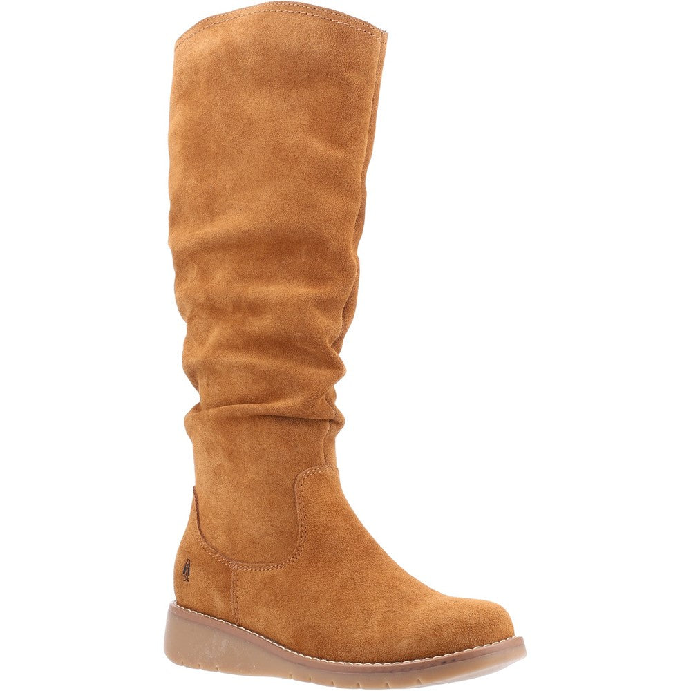 Ladies Long Boots Tan Hush Puppies Lucinda Boot