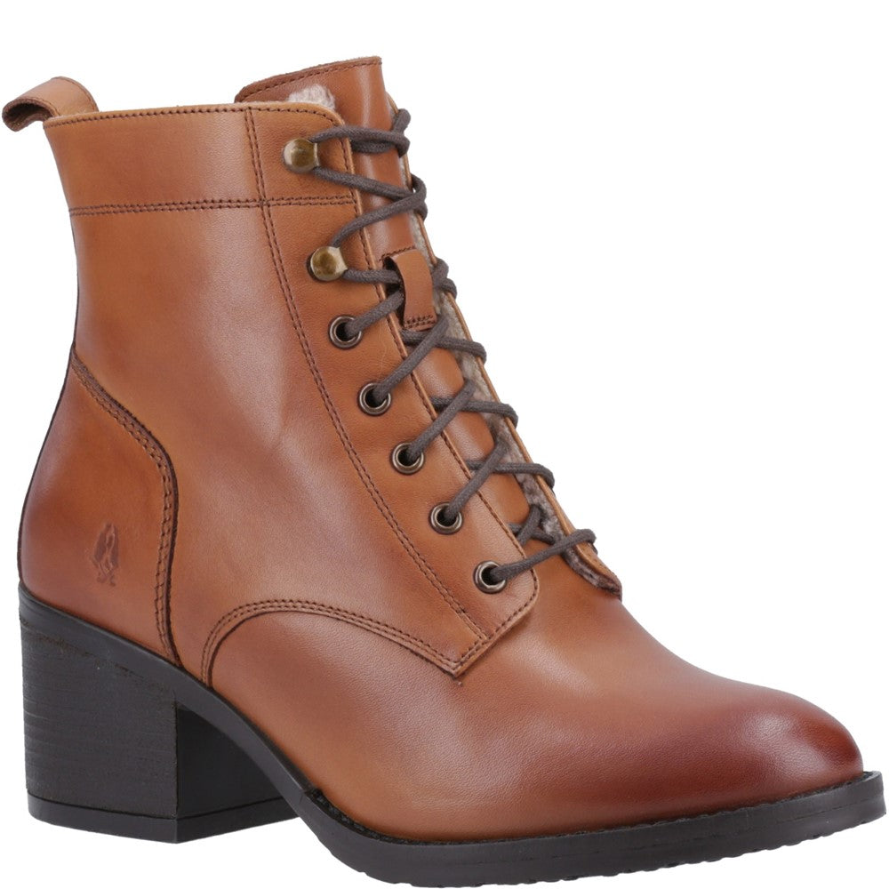 Tan lace up heeled boots online