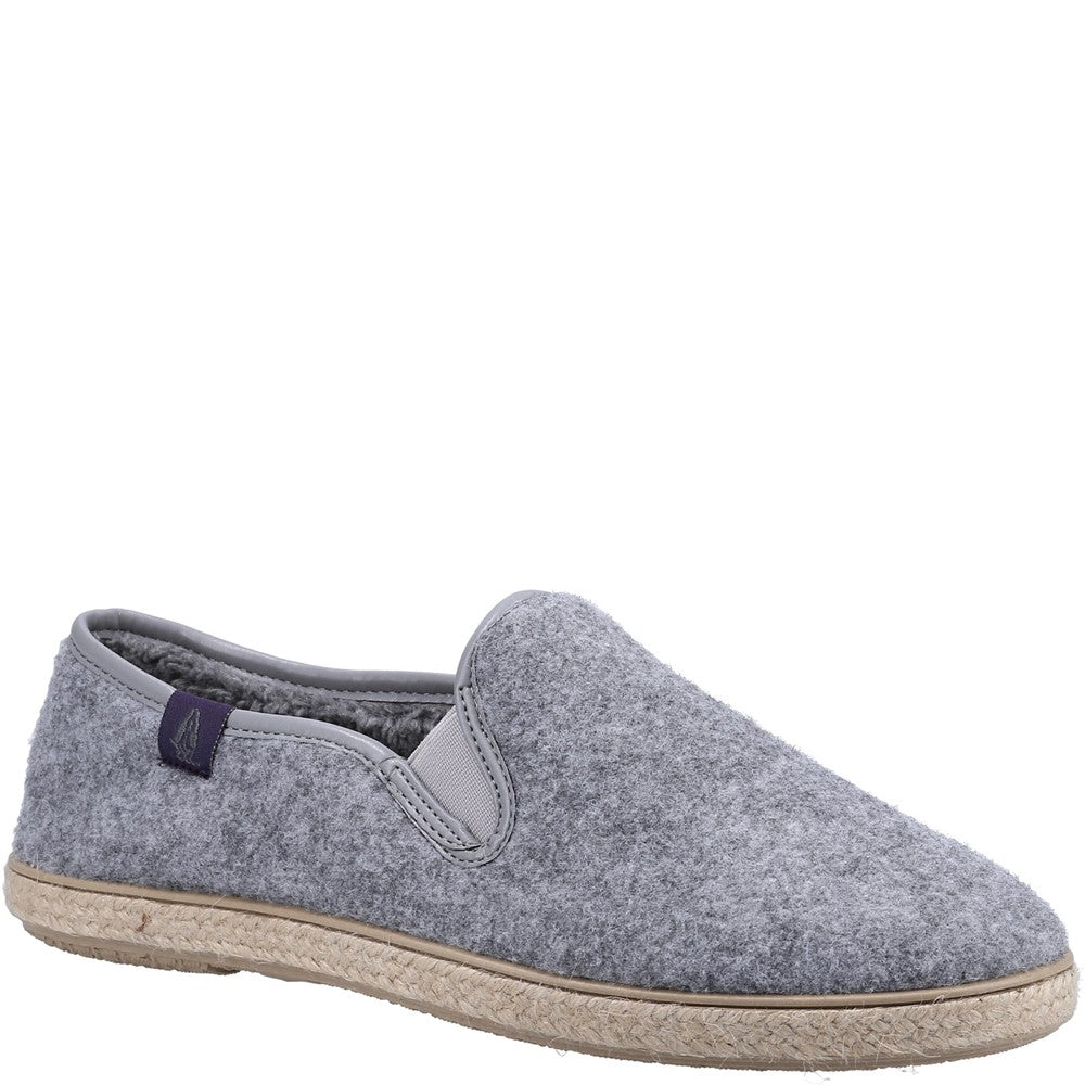 Classic Ladies Slippers Grey Hush Puppies Recycled Cosy Slipper
