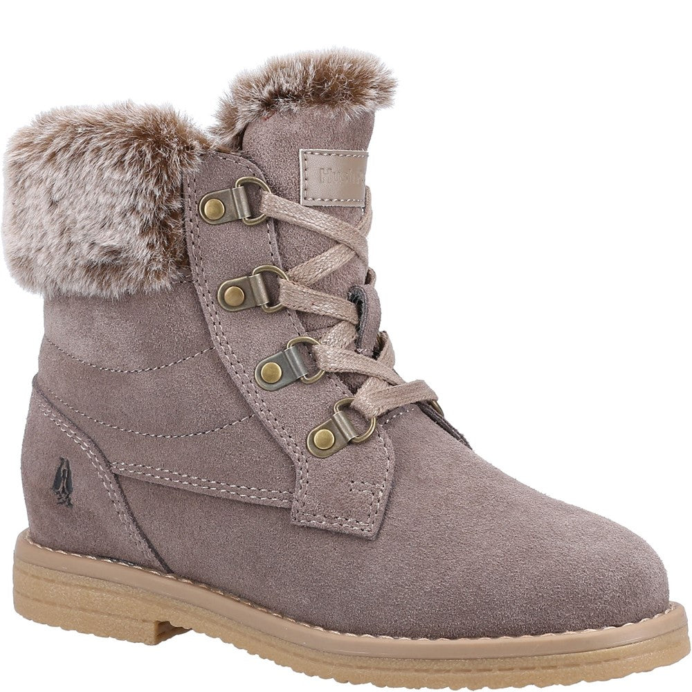 Girls Boots Grey Hush Puppies Mini Florence