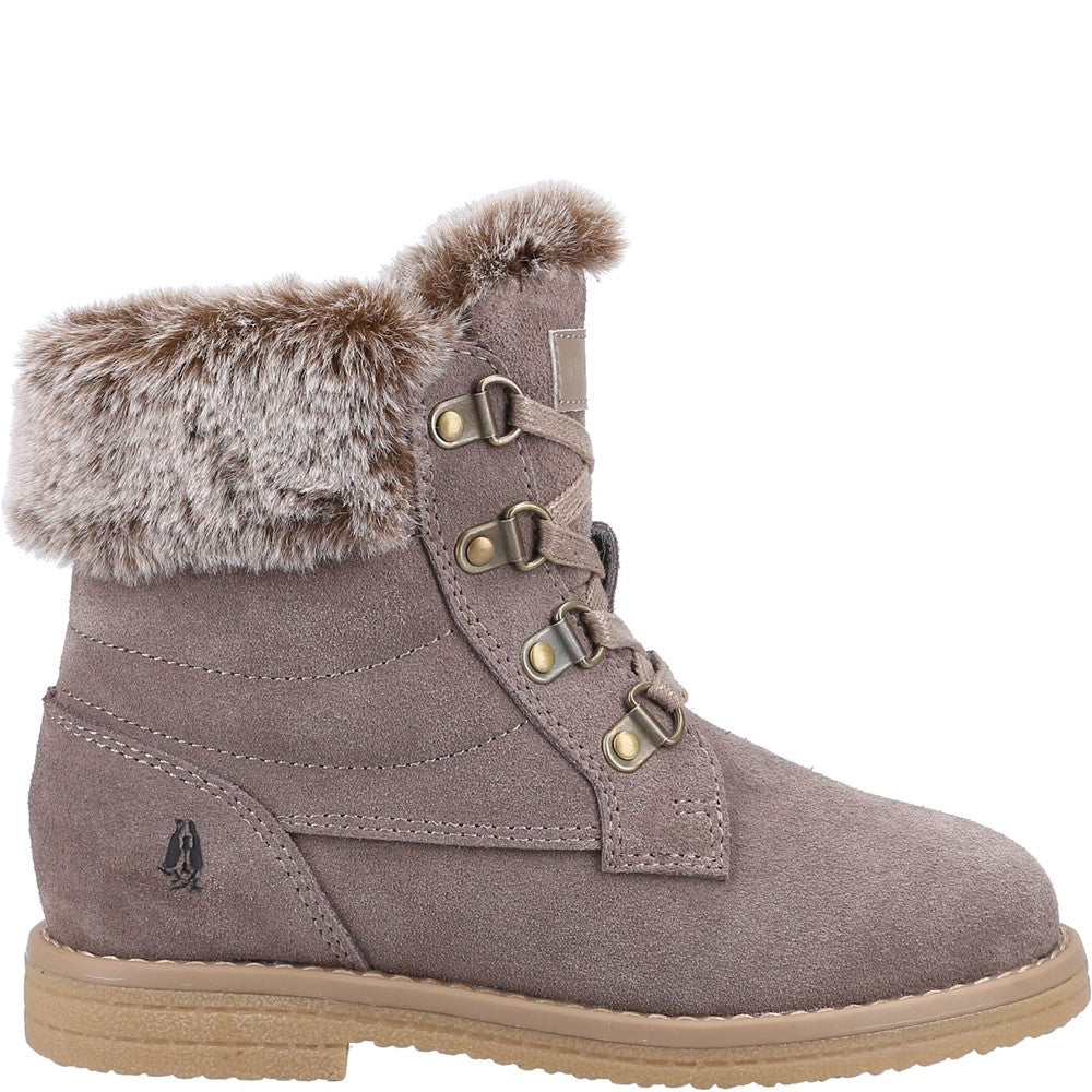 Girls Boots Grey Hush Puppies Mini Florence