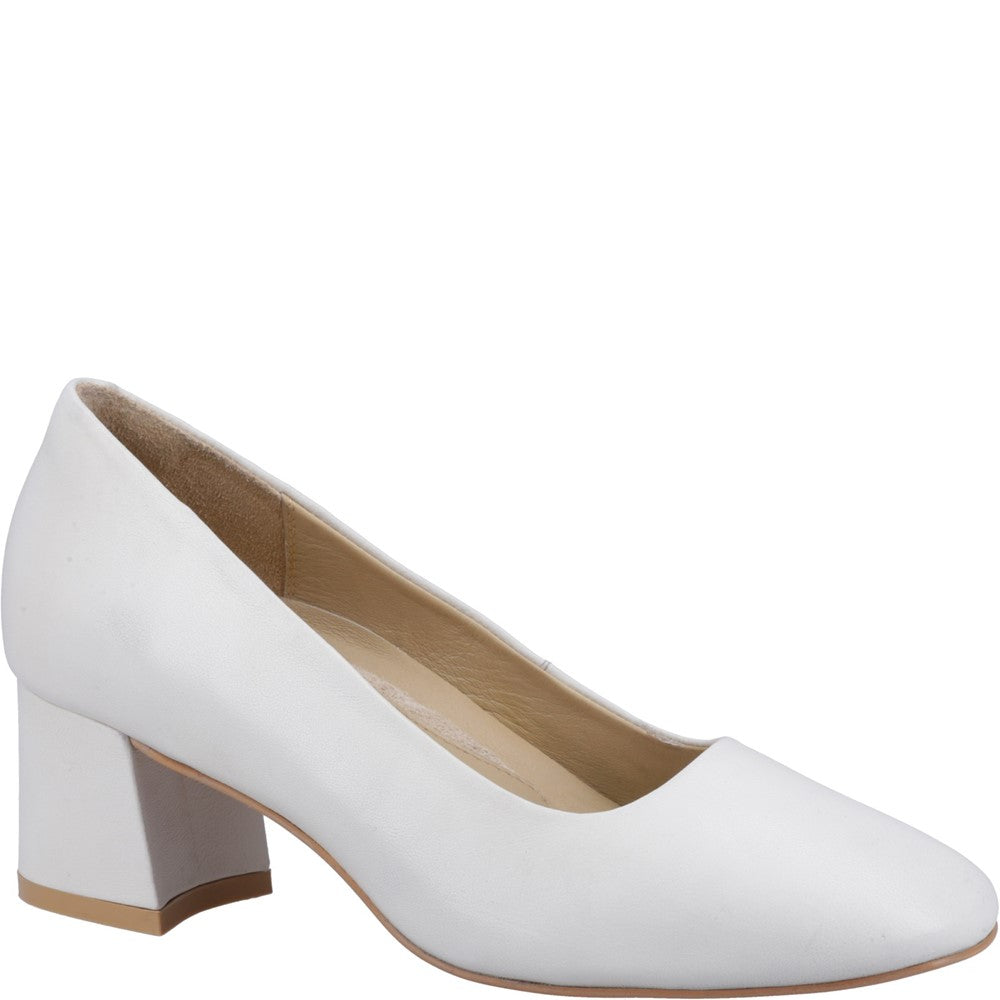 Court Ladies Shoes Ivory Hush Puppies Alicia Court Shoe